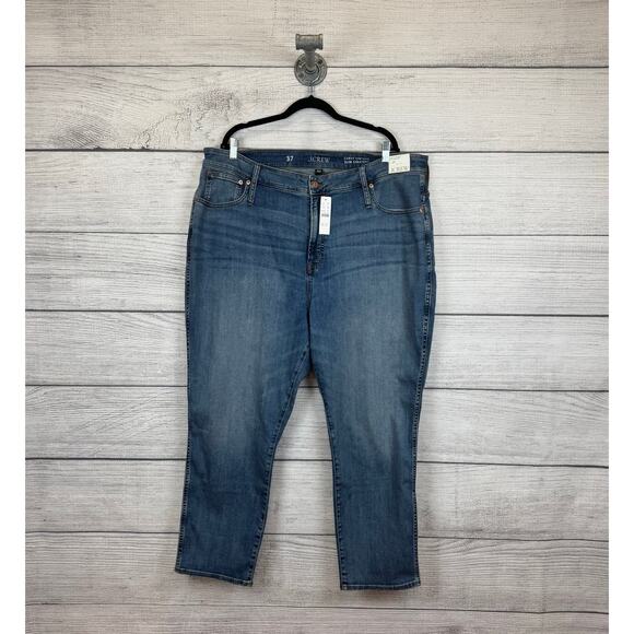 J.Crew Plus Size Curvy Vintage Slim Straight Non-Distressed Jean Size 37 - Picture 1 of 7